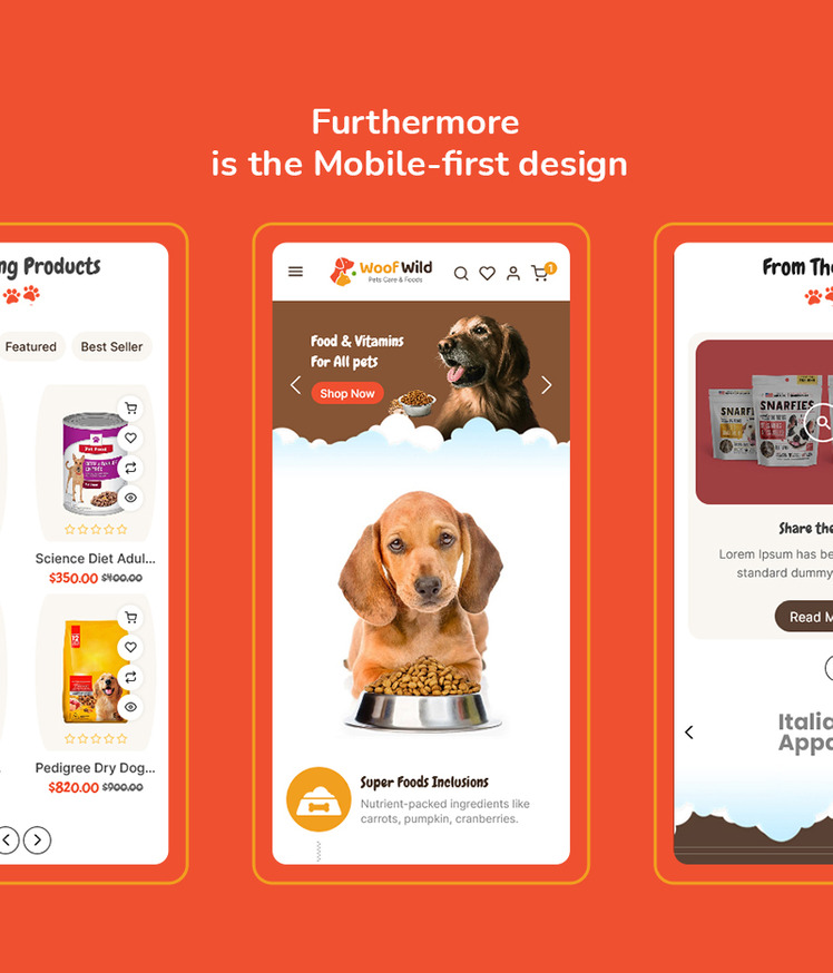 WoofWild Pet Food Accessories Store Shopify OS Multipurpose Responsive Theme #310298-7