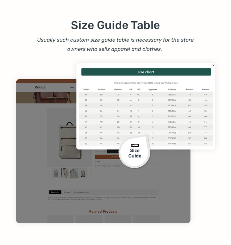 Rouge Shopify Responsive Theme for Luxury Leather Bag Shops #349202-13