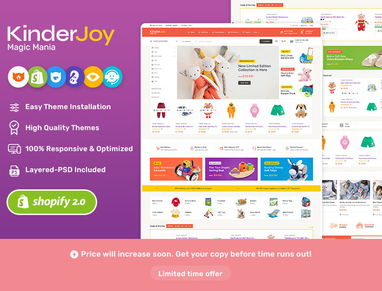 KinderJoy Shopify MegaStore Theme For Kids Fashion Toys Store #371147-1