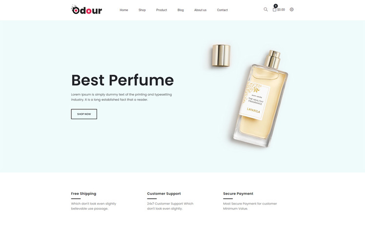 Odour Perfume Store Shopify Theme #189525