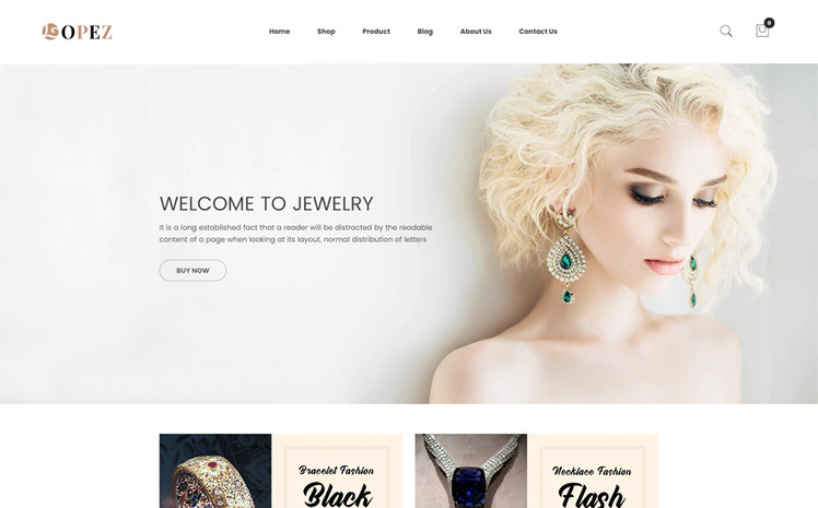 Lopez Jewelry Shopify Theme #189523