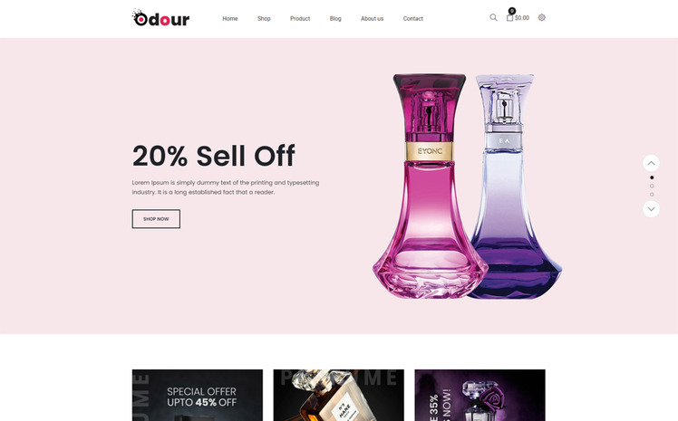 Odour Perfume Store Shopify Theme #189525