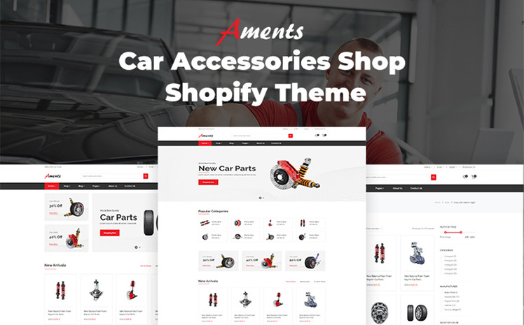 Aments Car Accessories Shop Shopify Theme #187513