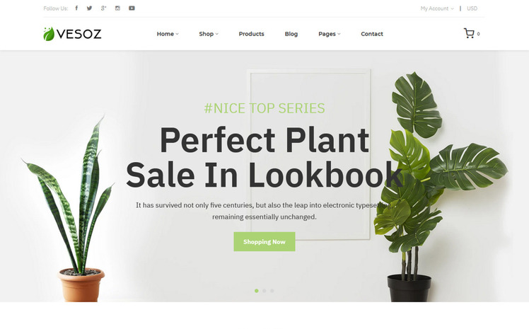 Vesoz Plants And Nursery Shopify Theme #165536