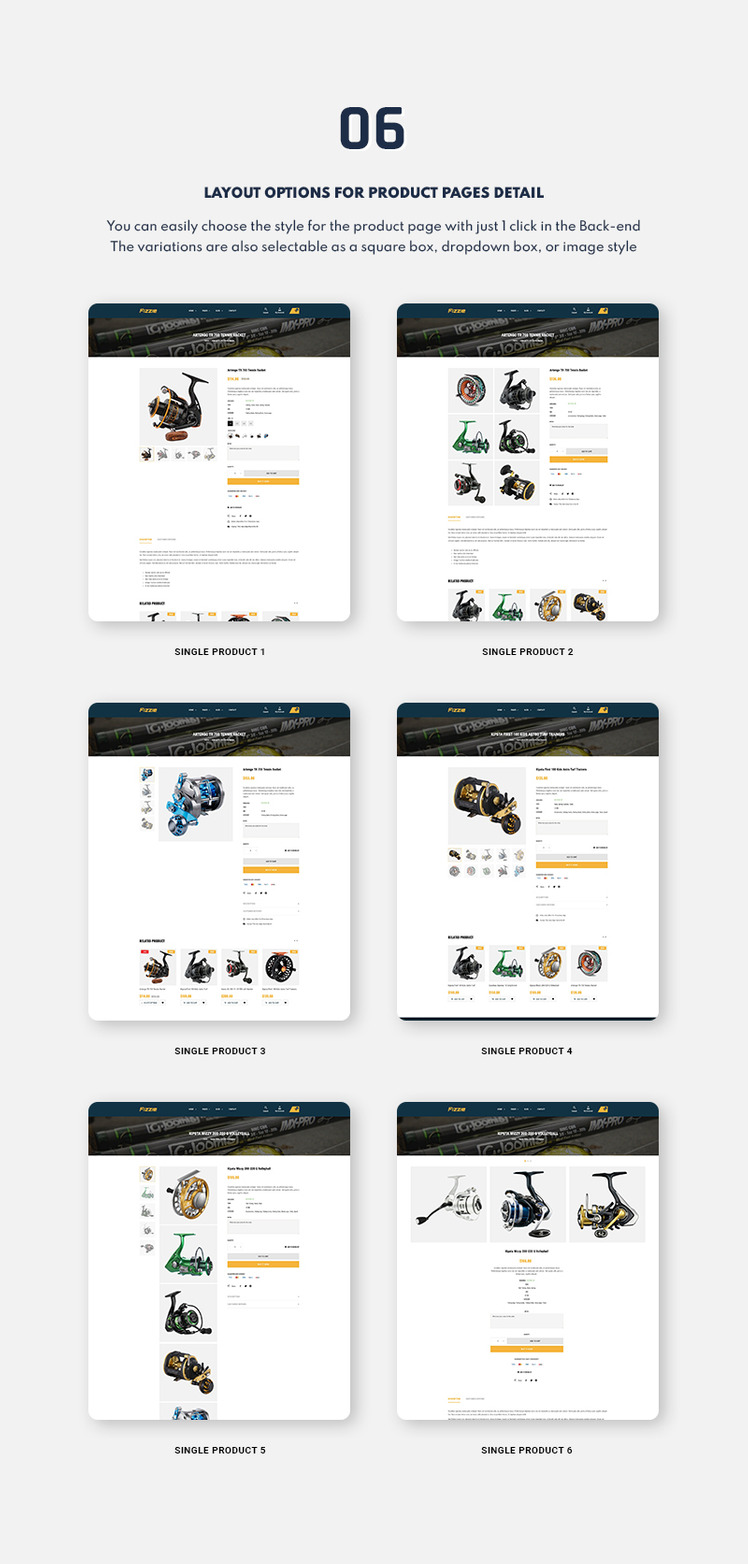 Fizzie Fishing Gears Store Shopify Theme #248272-5