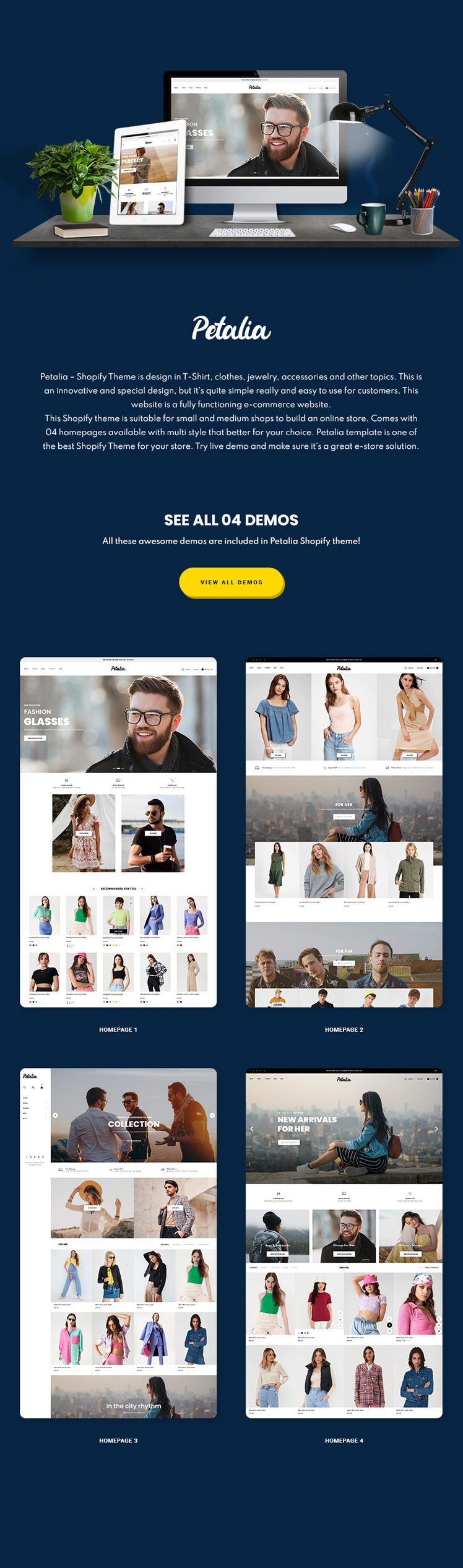 Petalia Clothing and Fashion Shopify Theme #266488-1