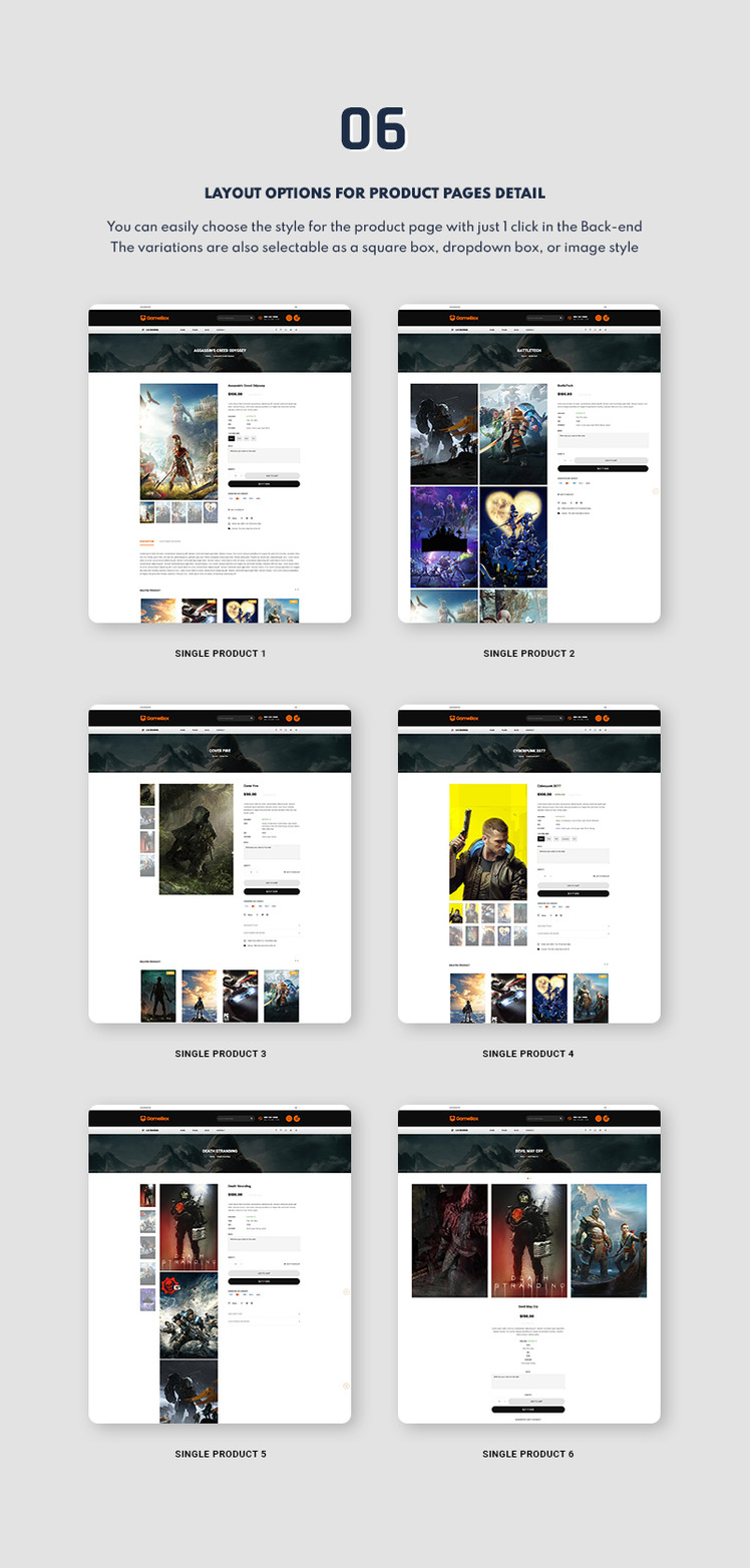 Gamebox Game Movie Store Shopify Theme #254227-5