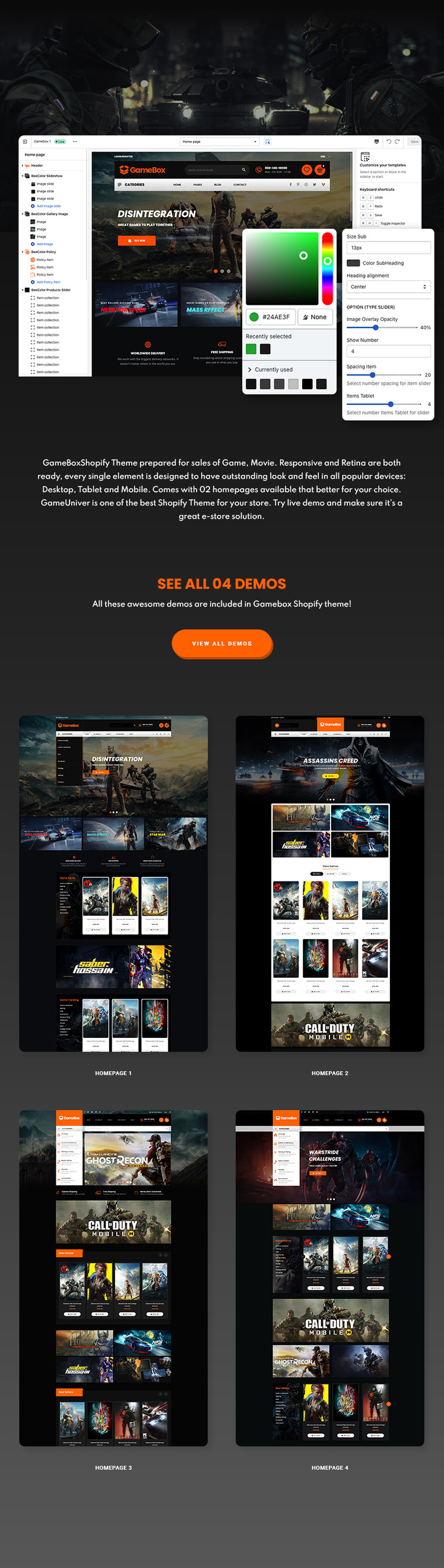 Gamebox Game Movie Store Shopify Theme #254227-1