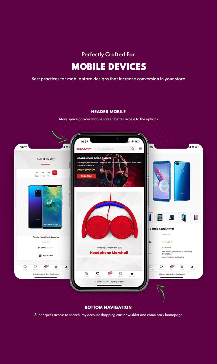 Bimart Electronics Gadgets eCommerce Shopify Theme #251250-3