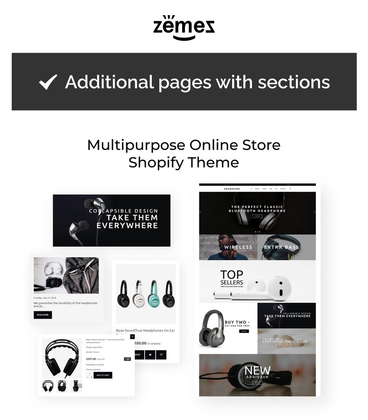 Soundking Electronics Online Shopify Theme #69562-1