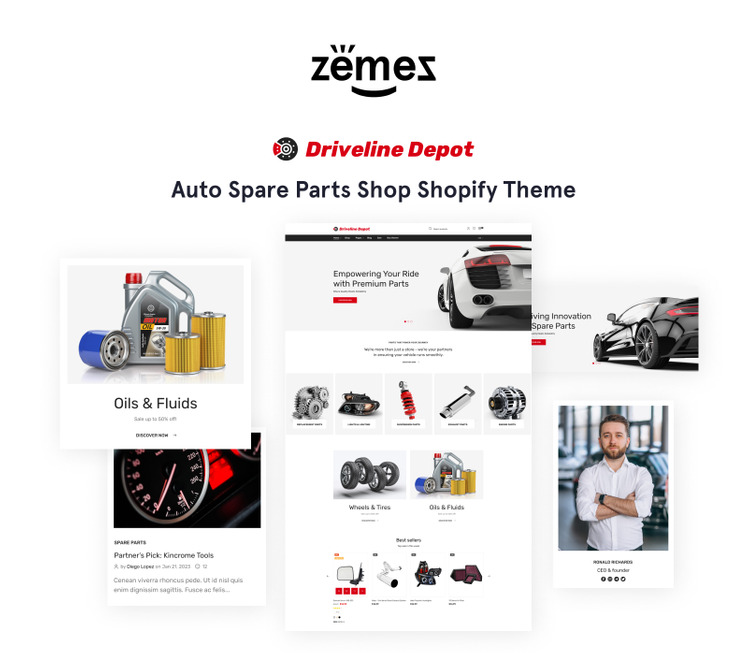 Driveline Depot Auto Spare Parts Responsive Shopify Online Store Theme #47703-1