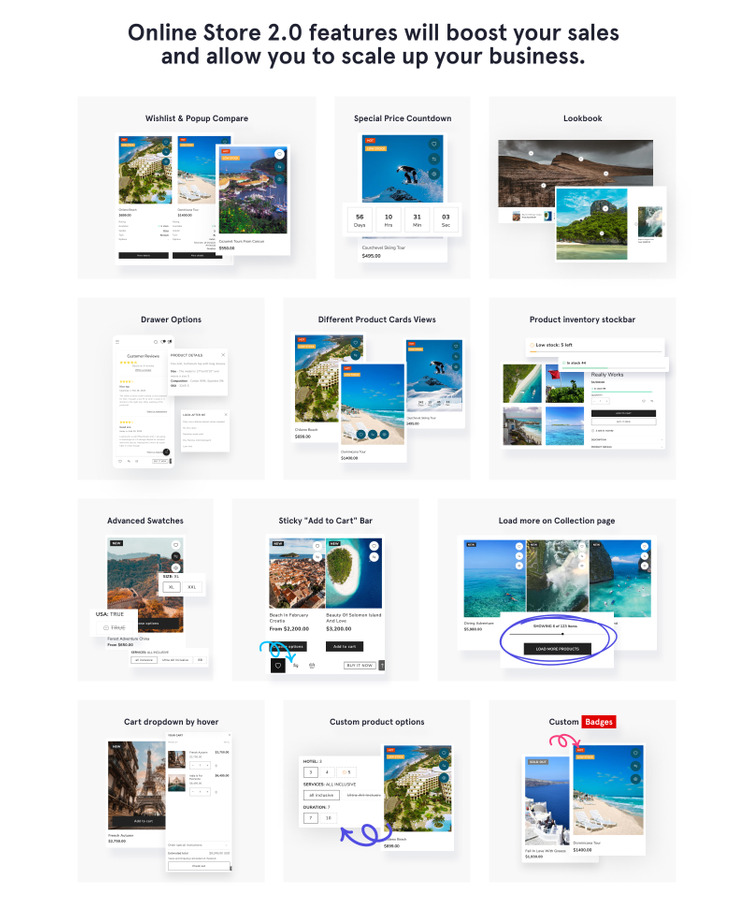 Travel Bureau eCommerce Shopify Online Store Theme #52936-3