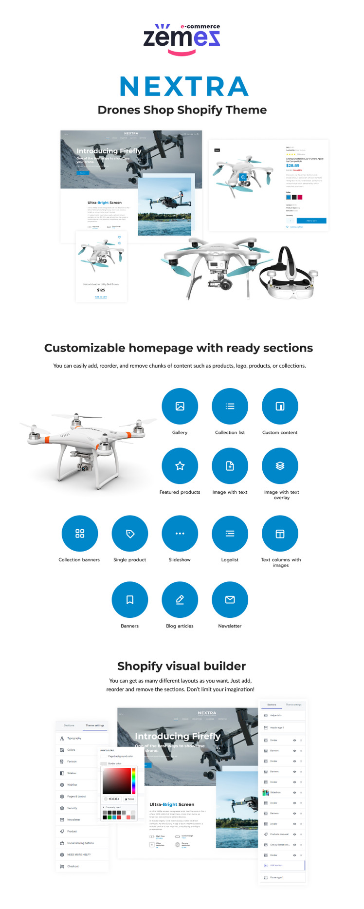 Nextra Single Product eCommerce Shopify Theme Electronics Store #207325-1