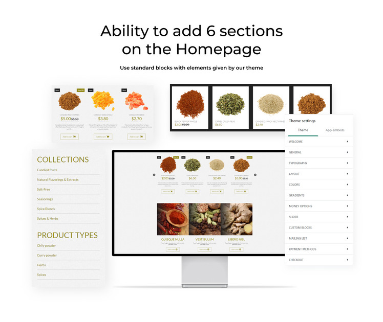 Spices for Cooking eCommerce Shopify Theme #52727-2