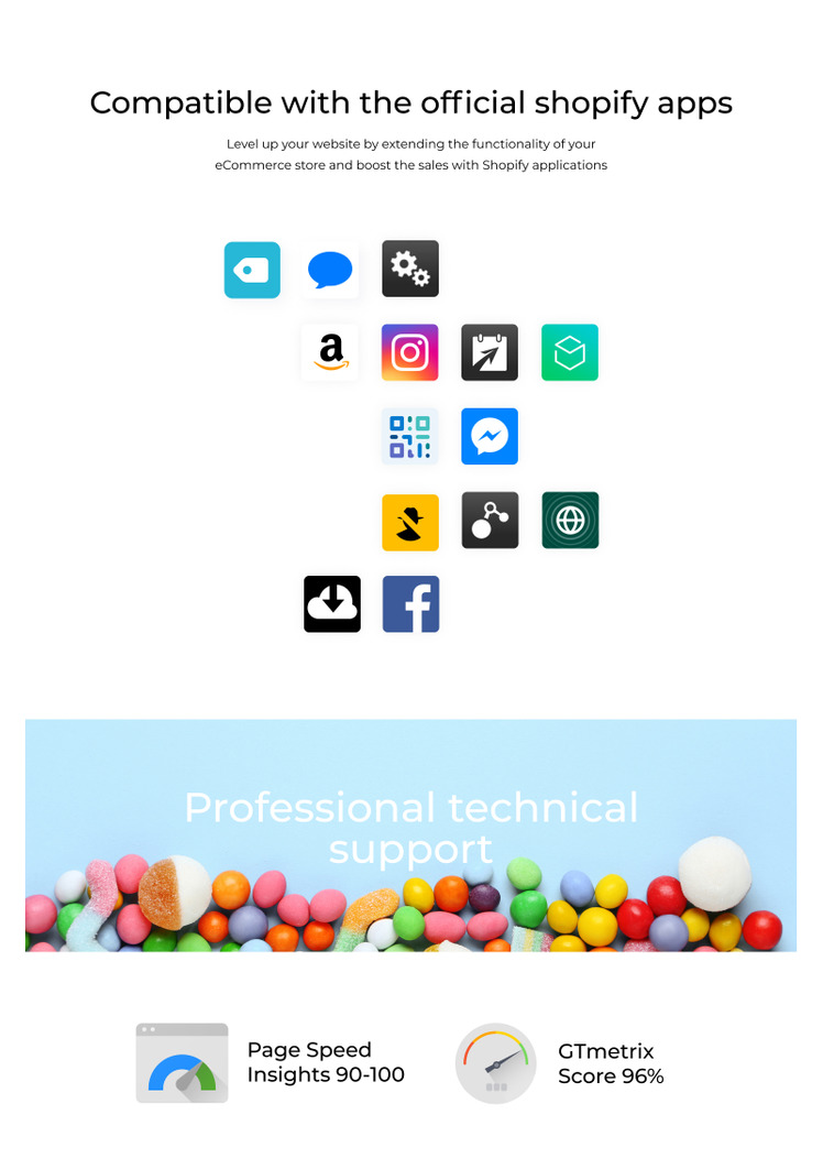 Popshop Sweet Shop Clean Shopify Theme #80379-3