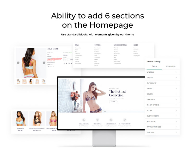 Lingerie Responsive eCommerce Shopify Theme #63529-2