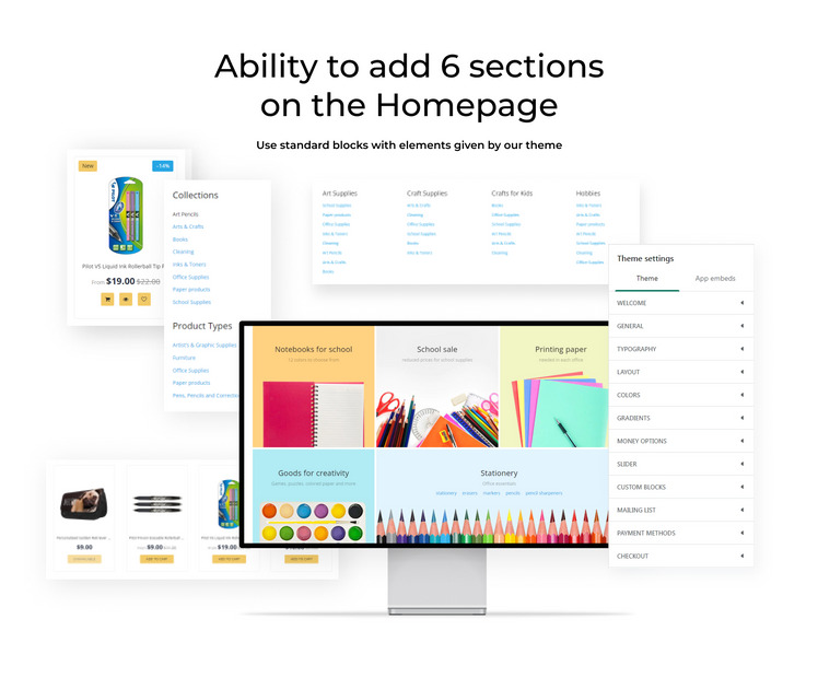 Stationery Stationery Store Responsive Shopify Theme #62078-2