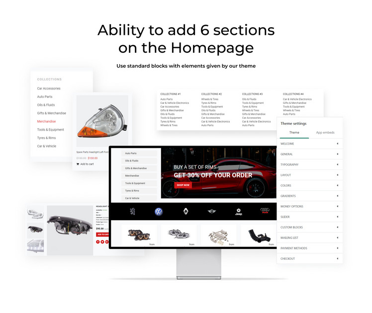 Automarket Strict Car Parts Online Store Shopify Theme #71948-2