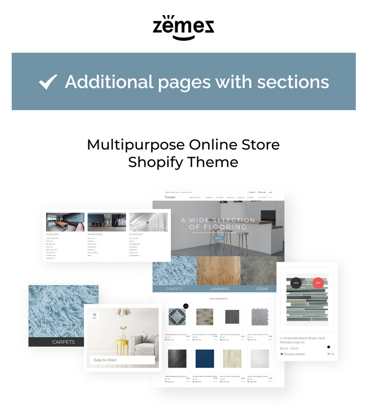 Floorix Flooring Solutions Shopify Theme #73419-1