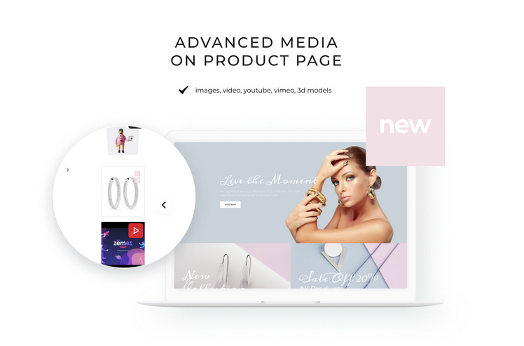 Newelise Jewelry Elegant Minimalistic Shopify Theme #76258-4
