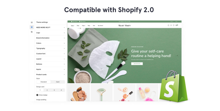 Velvet Vanity Cosmetics Store Clean Online Store Shopify Theme #77630-2