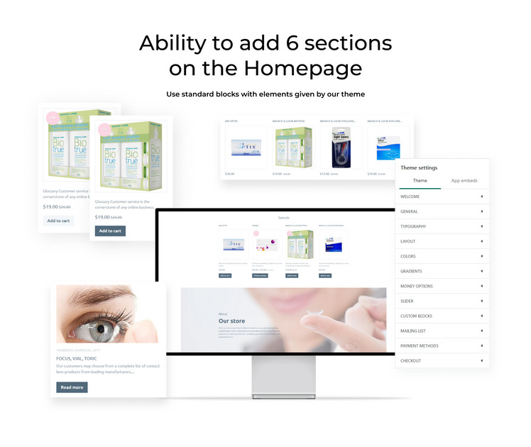 Contact Lens Lens Store Shopify Theme #63349-2