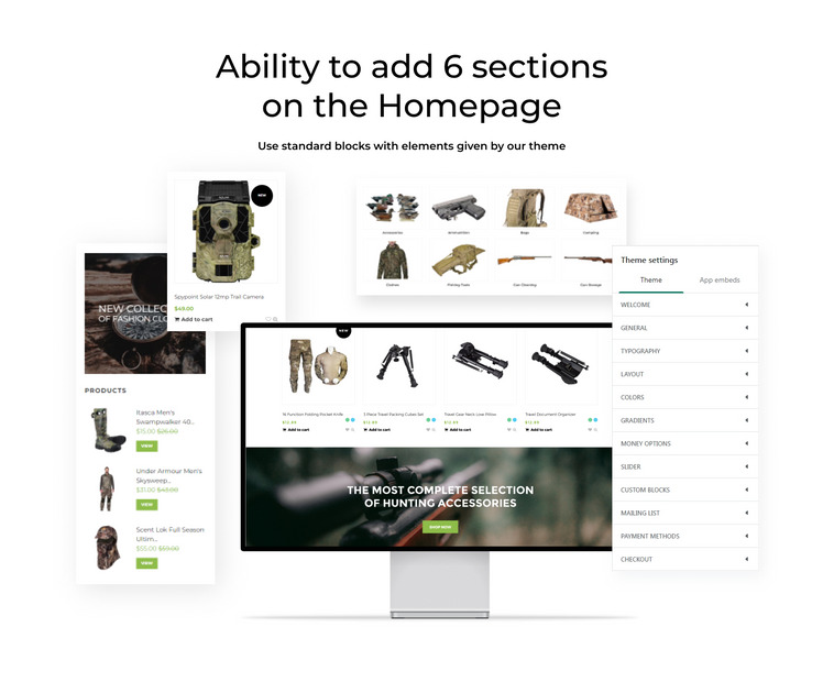 Huge Hunting Hunting Store Shopify Theme #74088-2