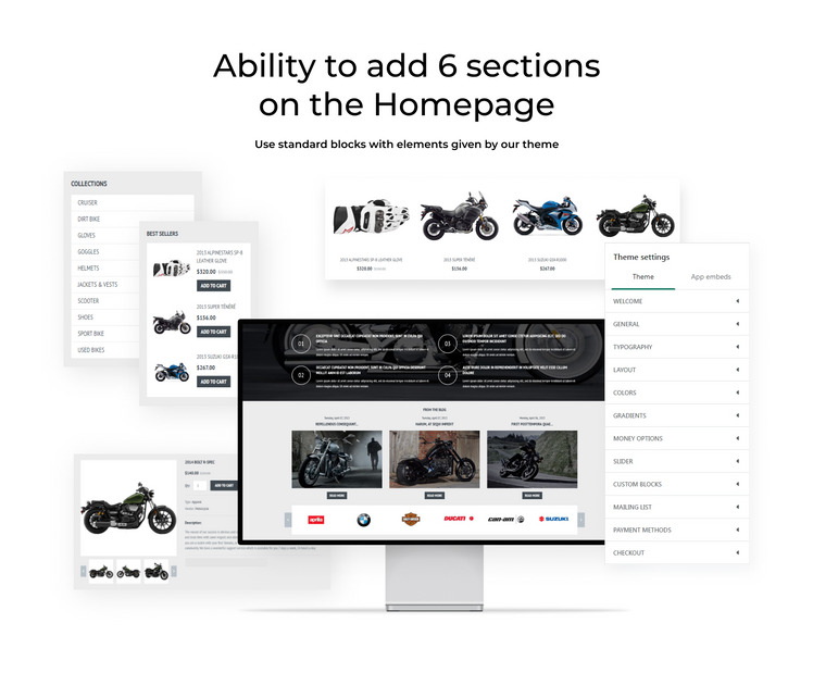 Motorcycle Store and Bikes eCommerce Shopify Theme #53768-2