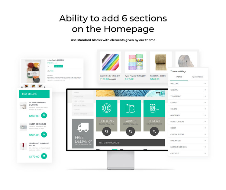 Sewing Supplies eCommerce Shopify Theme #52596-2