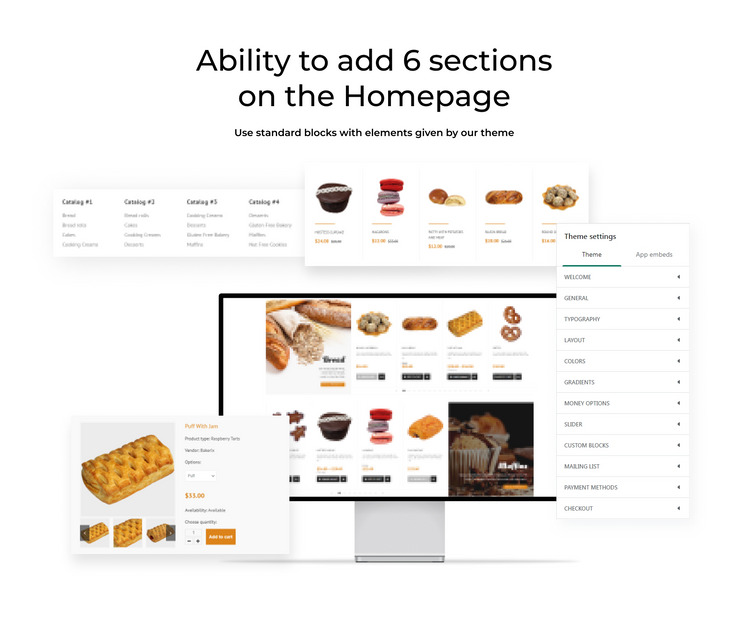 Bakery Responsive Online Store Shopify Theme #64056-2