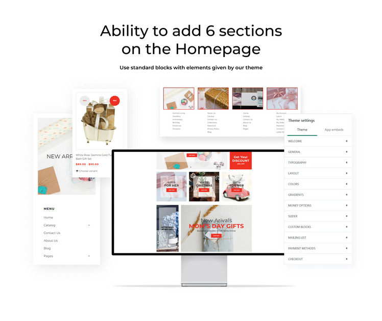 Gift Shop Shopify Theme for eCommerce Website #73425-2