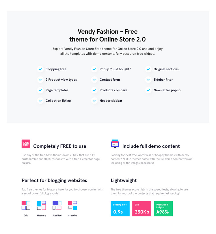 Vendy Fashion Store Free Theme #330748-2