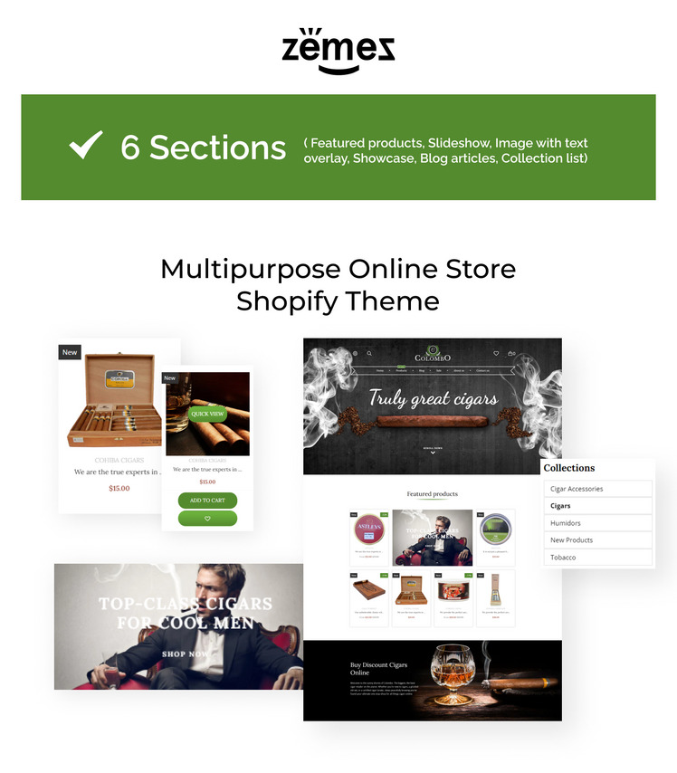 Colombo Tobacco Shopify Theme #62199-1