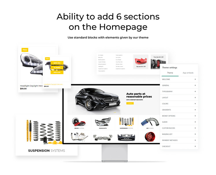 Car Tuning eCommerce Template Shopify Theme #52725-2