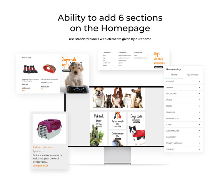 Animals and Pets Care eCommerce Shopify Theme #57997-2