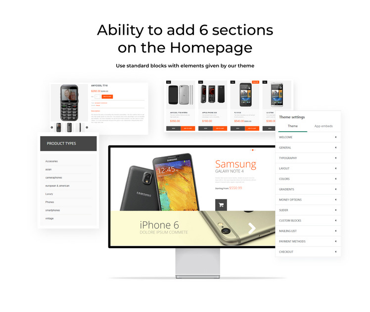 Mobile Phones eCommerce Shopify Theme #52932-2