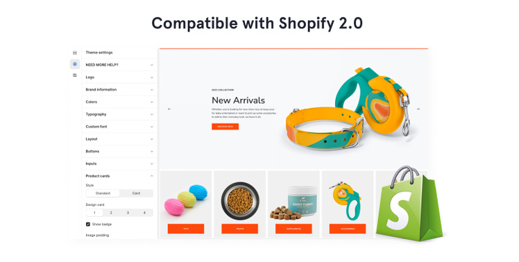 Animals and Pet Shop Responsive Online Store Shopify Theme #54004-2