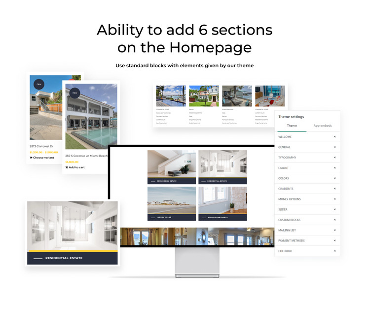 RENTS Real Estate Multipage Clean Shopify Theme #77403-2