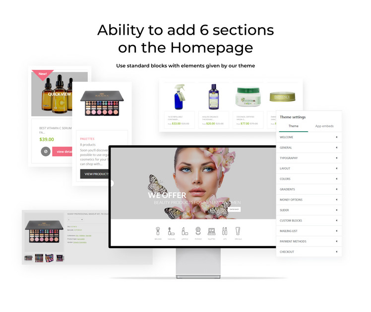 Organic Cosmetics Shopify Theme #55549-2