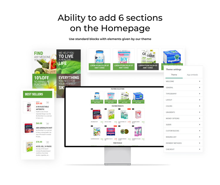 Pharmaceutical Business eCommerce Shopify Theme #53439-2