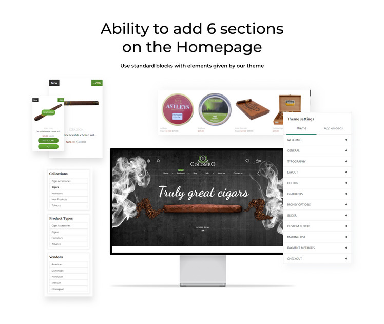Colombo Tobacco Shopify Theme #62199-2