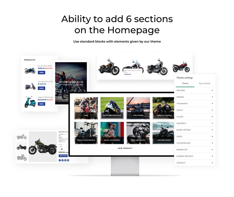 Motosport Responsive eCommerce Shopify Theme #73470-2