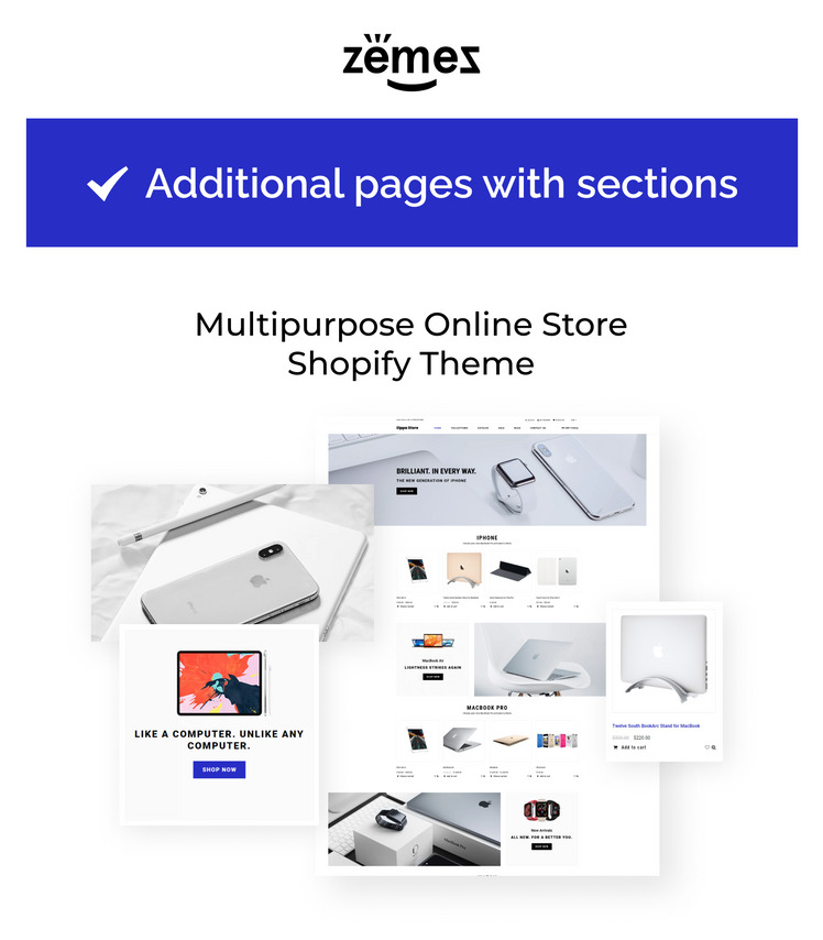 Eppla Store Electronics Gadgets Clean Shopify Theme #76286-1