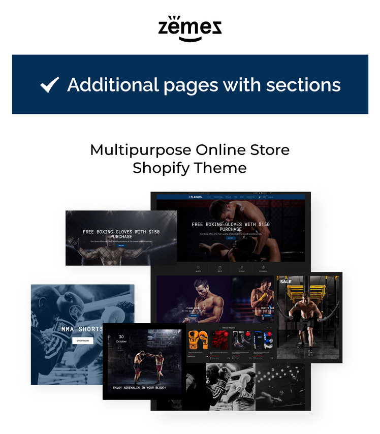 Flash MMA Store Shopify Theme #74366-1