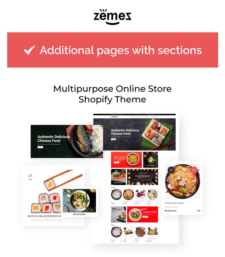 Chenglei Bright Chinese Foor Restaurant Shopify Theme #74104-1