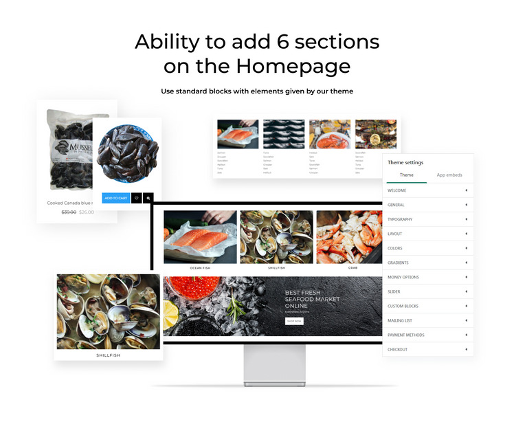 Big Fish Seafood Restaurant Bright Shopify Theme #77718-2