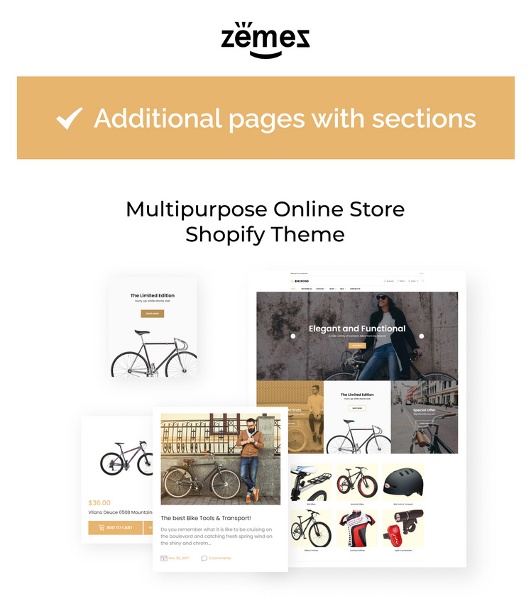 BikeRond Bike Shop Responsive Shopify Theme #66867-1