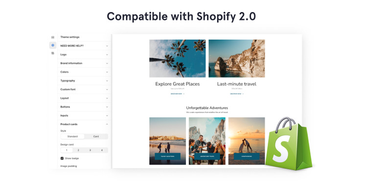 Travel Bureau eCommerce Shopify Online Store Theme #52936-2