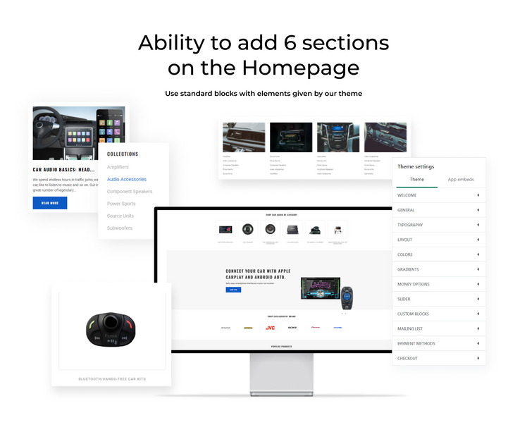 Audio Car Car Audio Multipage Modern Shopify Theme #79157-2