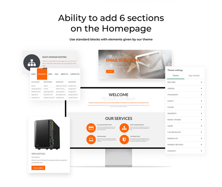 Hosting Store Hosting Software Shopify Theme #62056-2